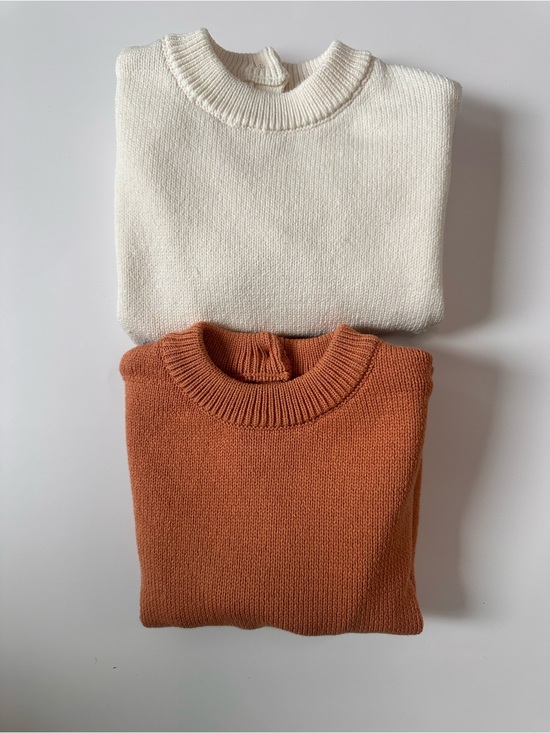 Mango Other - Mango Cream Rib-Knit Sweater